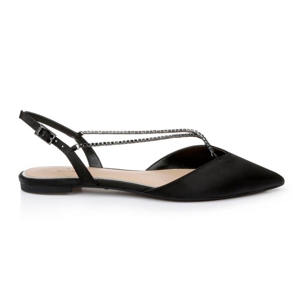 Badgley Mischka Shoes - Jewel Badgley Mischka Women's Alanna Crisscross Rhinestone Strap Evening Flats